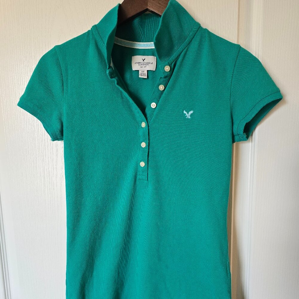 American Eagle Women's Short-Sleeve Polo